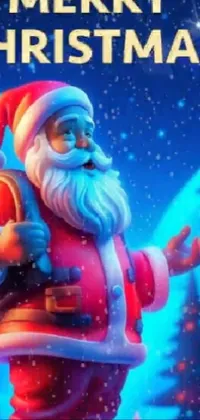 Santa Claus Christmas Decoration Poster Live Wallpaper