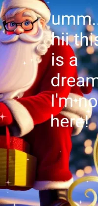 Santa Claus Happy Font Live Wallpaper