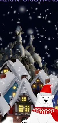 Screenshot Cartoon Snow Live Wallpaper