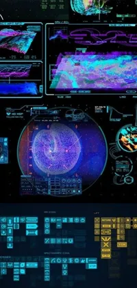 Screenshot Electric Blue Space Live Wallpaper