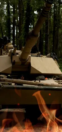 Self-propelled Artillery Combat Vehicle Tree Live Wallpaper