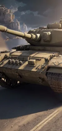 Self-propelled Artillery Tank Sky Live Wallpaper