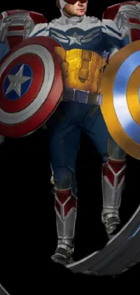 Shield Captain America Avengers Live Wallpaper