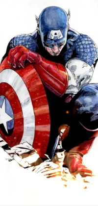 Shield Captain America Gesture Live Wallpaper