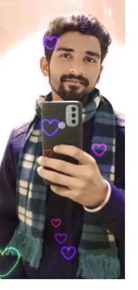 Shirt Purple Beard Live Wallpaper