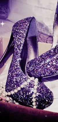 Shoe Purple Light Live Wallpaper