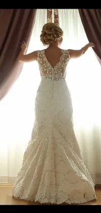 Shoulder Wedding Dress Dress Live Wallpaper