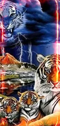 Siberian Tiger Bengal Tiger Organism Live Wallpaper