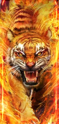 angry tiger Live Wallpaper