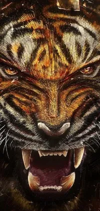 Siberian Tiger Eye Bengal Tiger Live Wallpaper