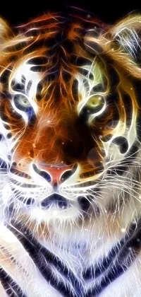 Experience the raw power and beauty of the jungle with this tiger live wallpaper for your phone