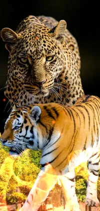 Siberian Tiger Vertebrate Felidae Live Wallpaper