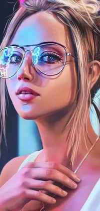 Skin Glasses Lip Live Wallpaper