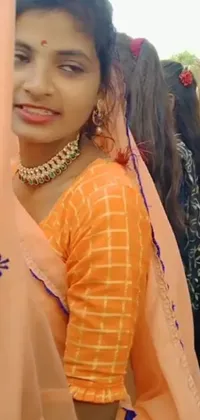 Skin Shoulder Sari Live Wallpaper