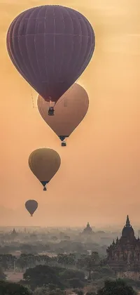 Sky Air Travel Balloon Live Wallpaper
