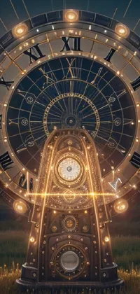 Sky Architecture Clock Live Wallpaper