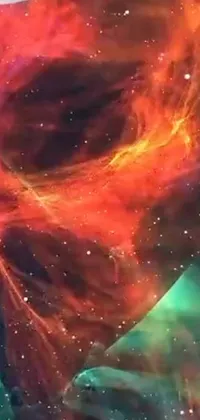 Get ready to be mesmerized by this stunning live wallpaper featuring a breathtaking star-filled sky and digital space art