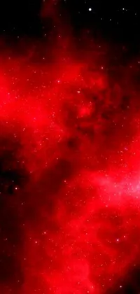 This phone wallpaper boasts a stunning red and black gradient set against a mesmerizing backdrop of the cosmos