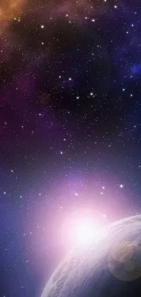Transform your phone screen into a celestial wonderland with this stunning live wallpaper
