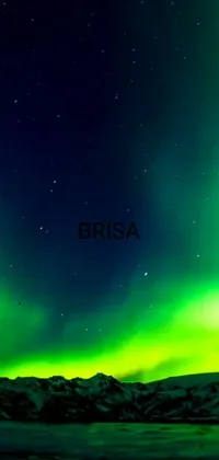 Adorn your phone screen with the magnificent Aurora lights live wallpaper