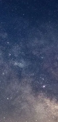This phone live wallpaper features a captivating night sky filled with twinkling stars