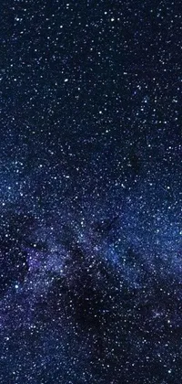 This phone live wallpaper features a stunning night sky filled with countless stars