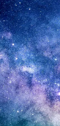 This live phone wallpaper showcases a magnificent night sky filled with countless stars