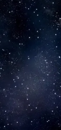 This live wallpaper features an incredible space art scene with a deep blue sky and a multitude of vibrant stars animated to twinkle and move for an eye-catching effect