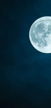 This stunning live wallpaper features a plane hovering in front of a circular white full moon, with a banner swaying gently in the wind behind it