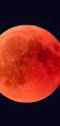 Discover a striking live phone wallpaper with a blood red moon floating in a dark starry sky