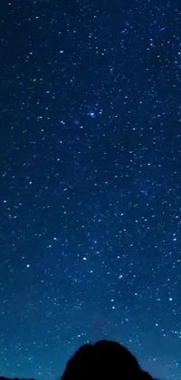Looking for a stunning live wallpaper for your phone? Look no further than this breathtaking night sky filled with twinkling stars