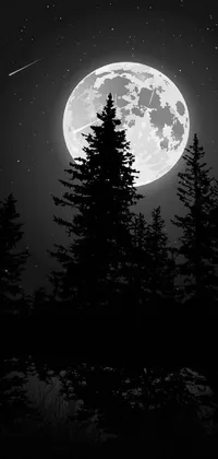 moon night sky wallpaper