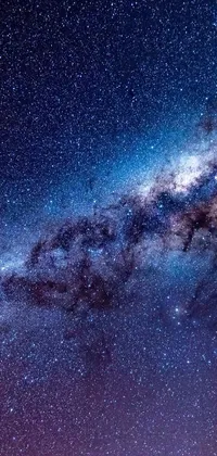 This live wallpaper for your phone features a breathtaking night sky filled with shining stars, a stunning microscopic photo, and inspiring space art
