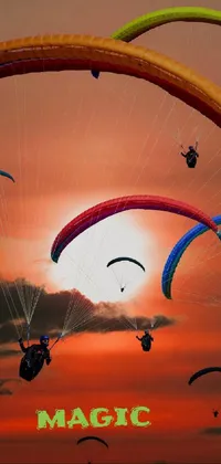 Sky Atmosphere Parachute Live Wallpaper
