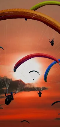 Sky Atmosphere Parachute Live Wallpaper