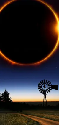 total solar eclipse wallpaper