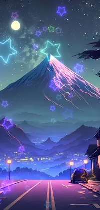 If you're looking for a stunning live wallpaper, this night scene is a must-see