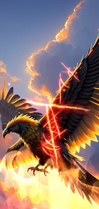 cool phoenix bird wallpaper