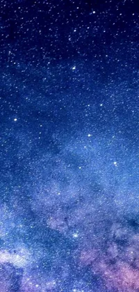 This phone live wallpaper features a mesmerizing night sky filled with vibrant stars