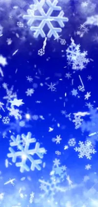 This snow-themed phone live wallpaper adds a delightful touch of winter wonderland to your phone