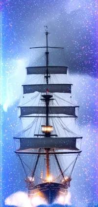 Sky Boat Light Live Wallpaper
