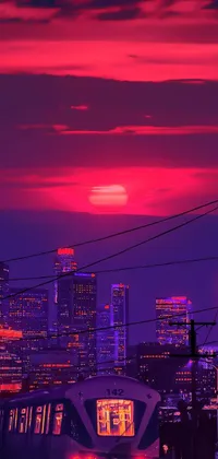 Sky Building Afterglow Live Wallpaper
