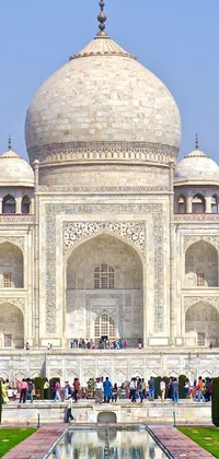 touching Taj Mahal  Live Wallpaper