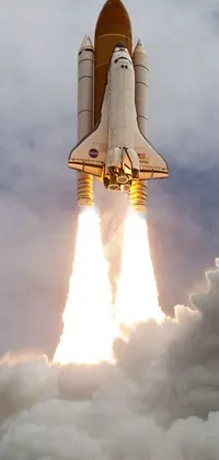 Gold Rocket Live Wallpaper brings Space Shuttle Launch into your device -  free download