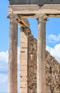 Sky Cloud Ancient Greek Temple Live Wallpaper