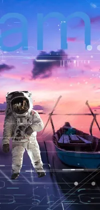 Sky Cloud Astronaut Live Wallpaper