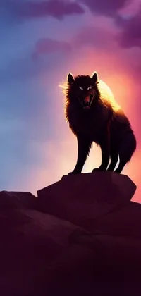 This wolf-themed live wallpaper promises to elevate your phone's appearance