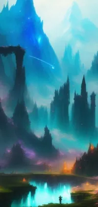 Get lost in a magical world with this phone live wallpaper