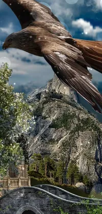 Experience the natural beauty of the US mountains with this stunning live wallpaper