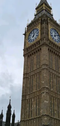 Experience the majesty of London's iconic Big Ben Clock Tower with this stunning live wallpaper for your phone
